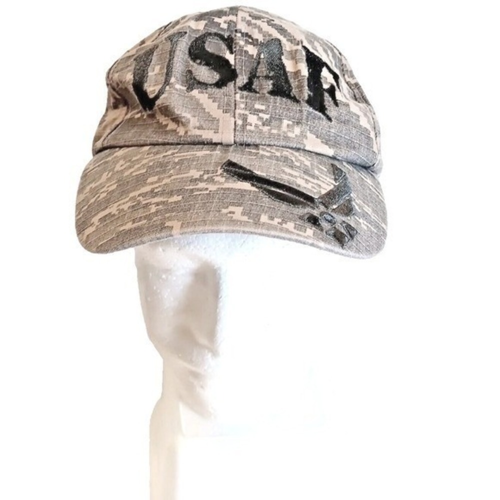 Eagle Crest USAF Air‎ Force Digital Camo Hat Men Grey Adjustable Ball Cap